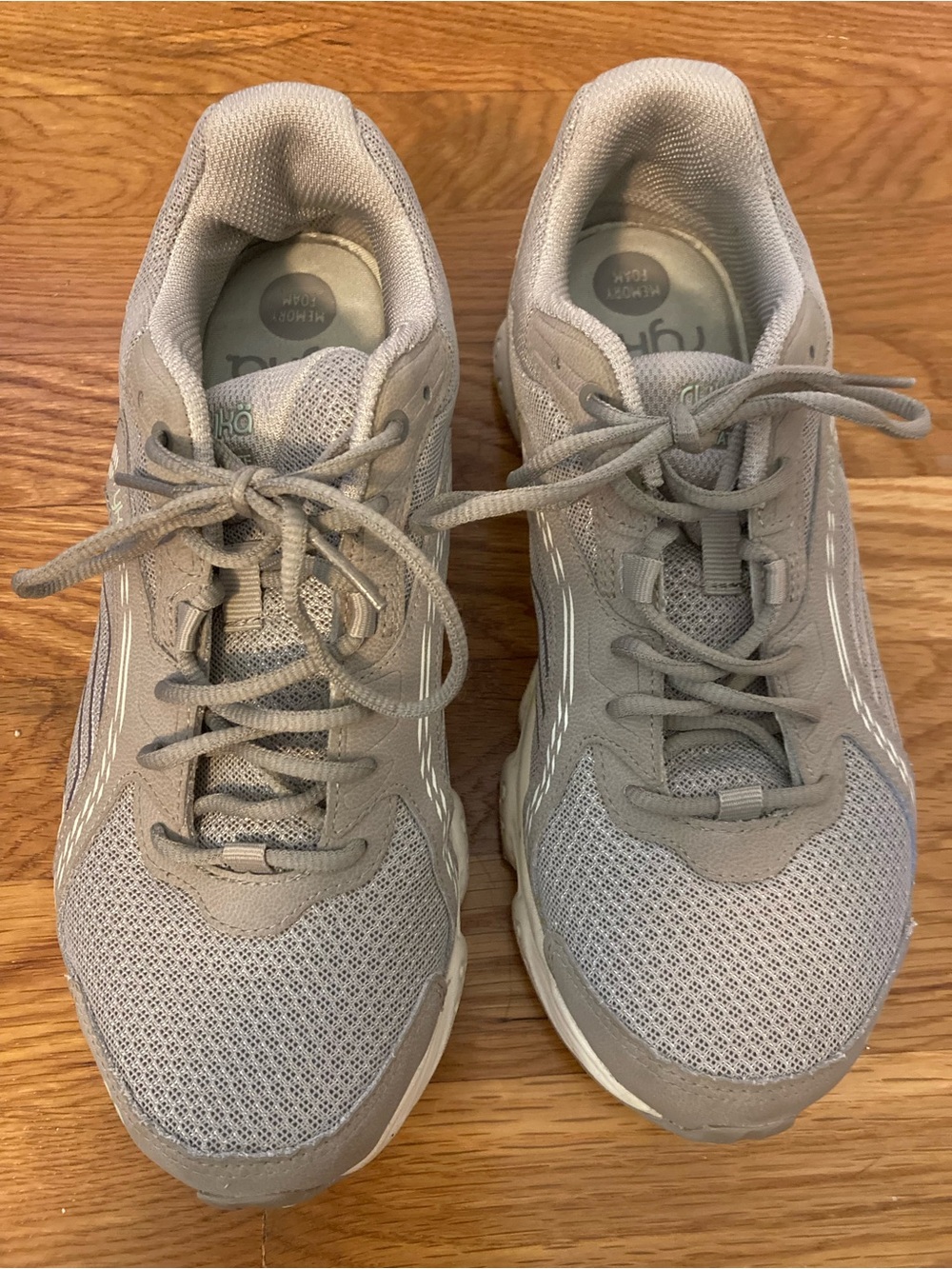 Ryka Women's Gray Ultimate Memory Foam Athletic Sneakers